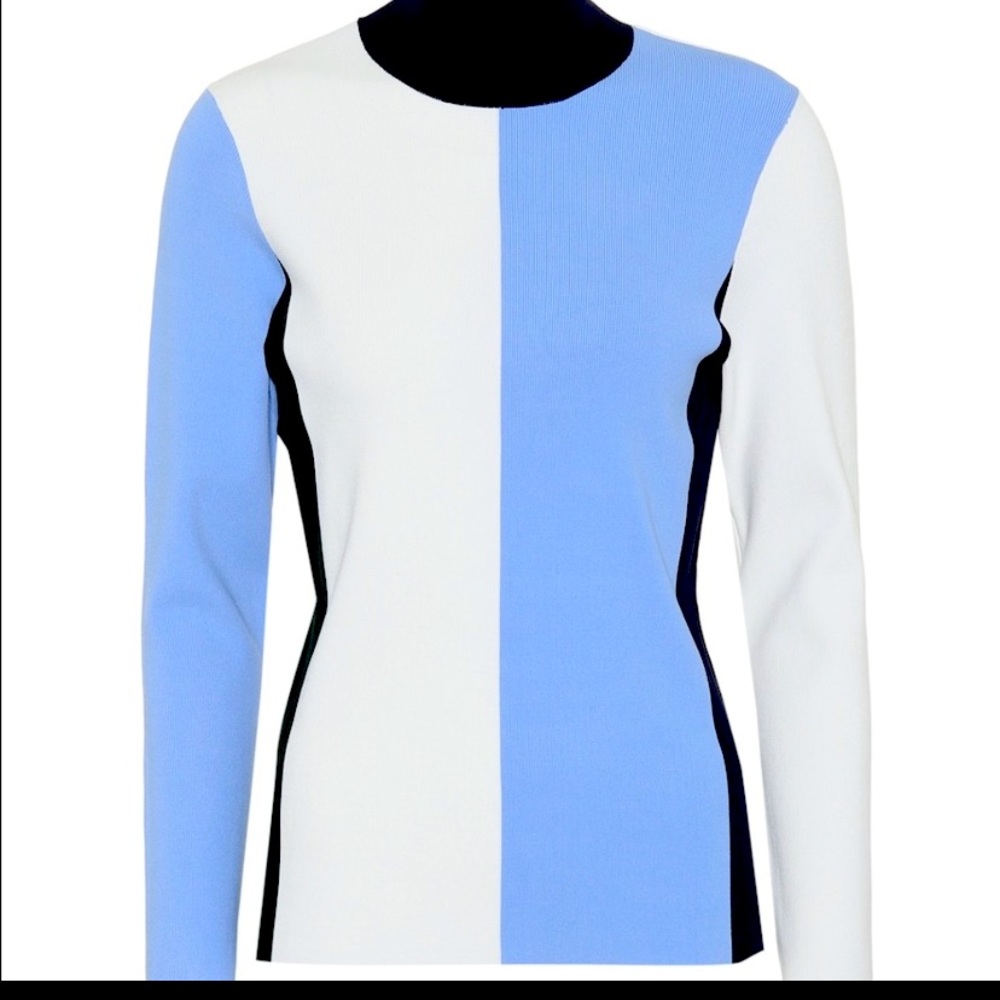 NWOT Tory Sport Colorblock Knit Mock-Neck Sweater